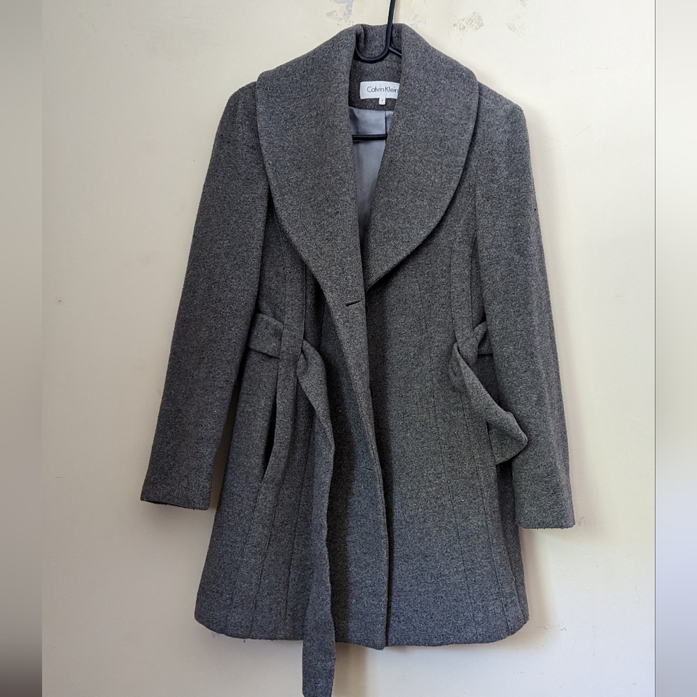 Calvin Klein wool blend coat